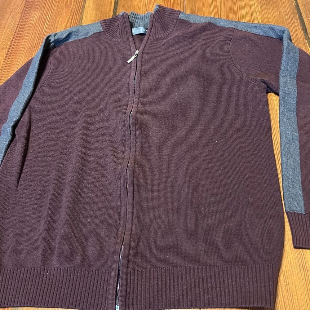 Oscar De La Renta Zip Up Men's Sweater